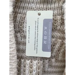 NWT Life is Beautiful size L/XL cream and oatmeal open front cardigan thumbnail 5