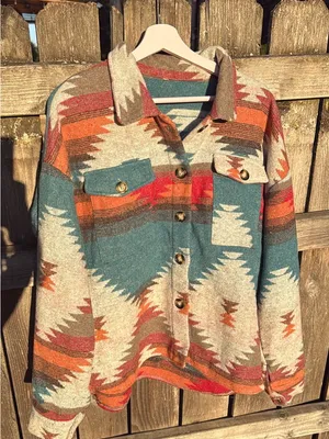 New ! Aztec Yellowstone Distressed Flannel nwot thumbnail 14