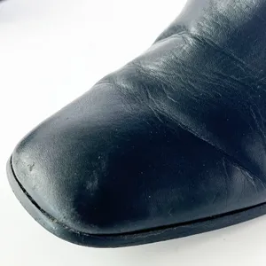 Jeffrey Campbell Black Leather Square Toe Ankle Boots Booties Women 8.5 thumbnail 12