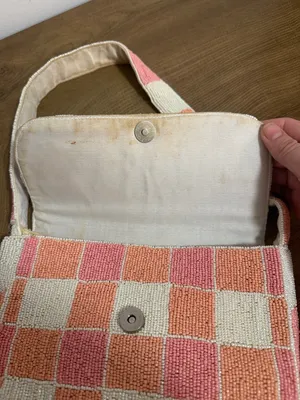 Altered state beaded bag Pink thumbnail 2
