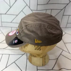 New Era Pittsburgh Steelers Hat OSFM Brown 5-Panel Adjustable Camper Cap thumbnail 2