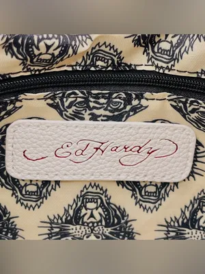 Ed Hardy White Charm Shoulder Bag NWT Y2K thumbnail 7