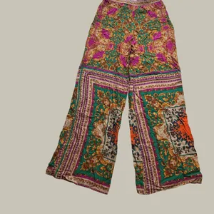 Flying Tomato Womens Wide Leg Palazzo Pants Baroque Scarf Print Multi M IP4907 thumbnail 2