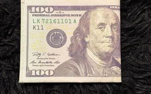100 dollar bill themed wallet thumbnail 2