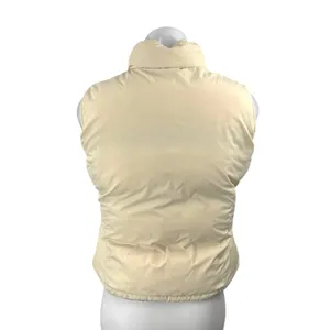 Big Chill Womens Brown Cream Reversible Zip Up Puffer Quilted Vest Jacket Size 8 thumbnail 6