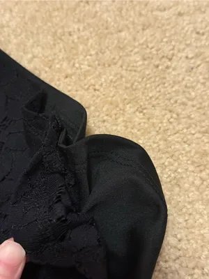 Altar'd State Black Lace Mini Dress with Beaded Collar thumbnail 8
