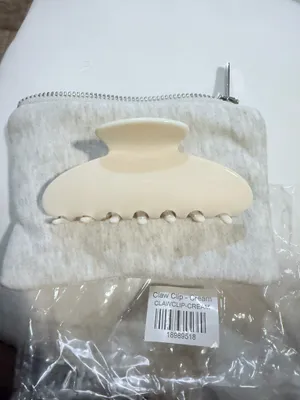 PARKE Claw Clip with Pouch Back To School Collection Cream NIP thumbnail 5