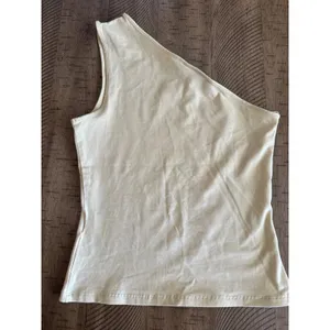 Weekday Cindy One-Shoulder Tank‎ Top – Light Beige/Cream – Size S thumbnail 3