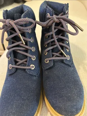 Timberland® Premium 6-Inch Lace-Up Boot, Dark Blue Canvas, Size 7, NWT thumbnail 8