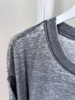 Free People Intimately Heather Gray Oversized Short Sleeve Sleep Tee thumbnail 5