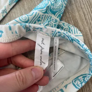Womens Urban Outfitters Blue/White Printed Bodysuit - L thumbnail 9