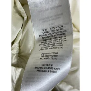 Aritzia Babaton Hudson Women's Cream Hooded Long Sleeve Puffer Coat Jacket Sz S thumbnail 6