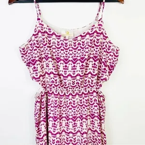 COLLECTIVE CONCEPTS Pink White Cutout Sides Dress Size Large‎ thumbnail 3