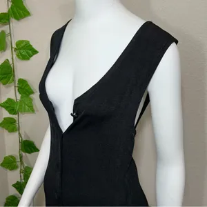 Pola Black Button Down Vest Dress thumbnail 14