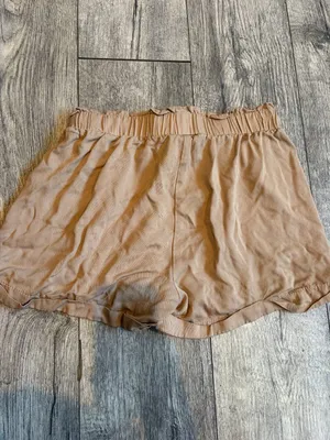 Charlotte Russe Womens Large Tan Brown Dress Shorts Golf Shorts Ties in Front thumbnail 4