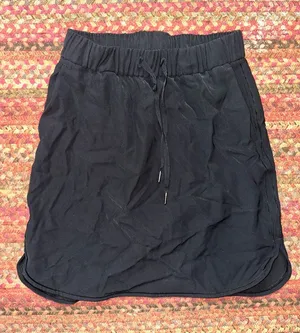 lululemon athletica Black Drawstring Mini Skirt thumbnail 1