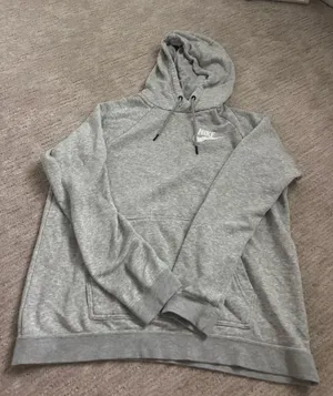 Nike Sweatshirt Hoodie Grey Women’s thumbnail 1