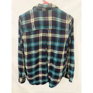 American Eagle Ahh-Mazingly Soft Boyfriend Fit Plaid Flannel Shirt‎ Grunge Y2K thumbnail 2