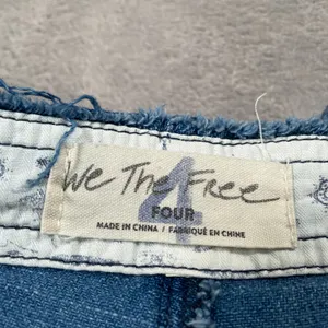 We The Free People Pants 4 Blue Mover & Shaker Denim Harem Loose Pleated Boho thumbnail 3