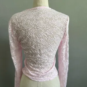 Source Unknown Pink Lace‎ Top Size Large thumbnail 3