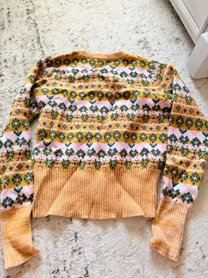 fall sweater Yellow Size L thumbnail 3