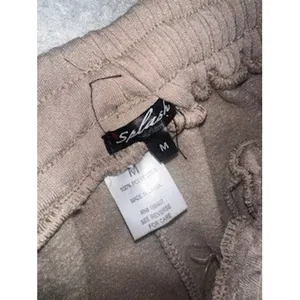 Splash Womens Cargo Sweatpants Tan Brown Joggers Size Medium 0022 thumbnail 2
