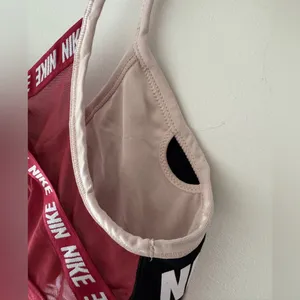 Nike Indy Logo Pink and Red‎ Sports Bra thumbnail 3