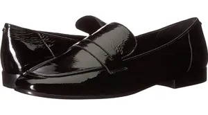 Kate‎ Spade New York BLACK CRINKLE PATENT Women's Genevieve Loafer Size 5.5 thumbnail 1