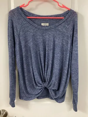 UGG Women's Heathered Blue Long Sleeve Top thumbnail 1