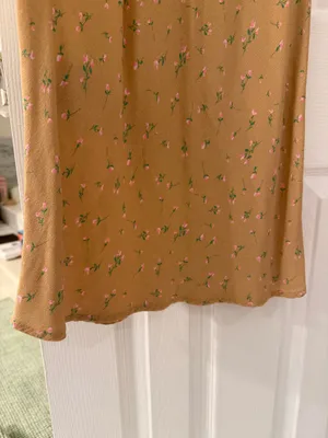 Wild Fable Floral Tan Skirt thumbnail 3