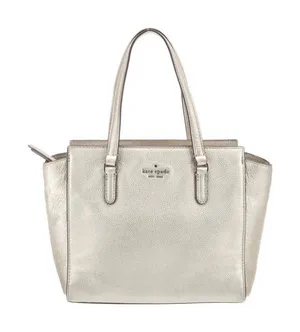 2 piece! Kate Spade Metallic Jackson Leather Medium Satchel Crossbody AND Wallet thumbnail 1