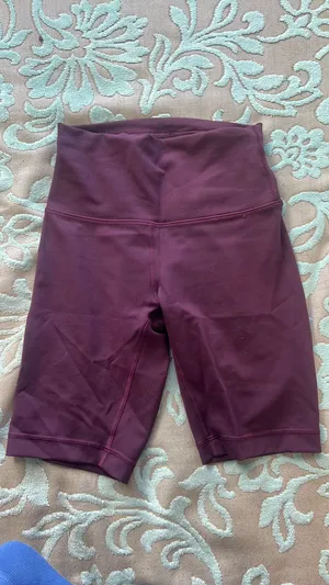 Lululemon Biker Shorts In Maroon thumbnail 1