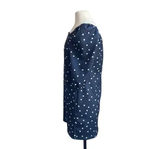 ASOS Puff Sleeve Dress Womens Sz 6 Navy Polka Dot Square Neck Mini thumbnail 4