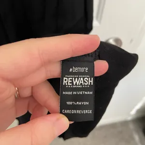 NEW Rewash women’s solid black molded cup adjustable strap minidress small‎ thumbnail 6