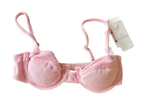 SANDSHAPED Terry Bikini Top Light Pink Small NEW NWT‎ thumbnail 1