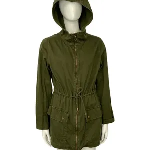 Old Navy 100% Cotton Olive Safari Utility‎ Jacket thumbnail 2