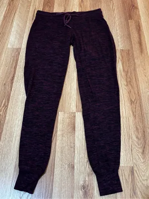 Prince & Fox Marled Plum Jogger Pants Purple Size XXS thumbnail 3