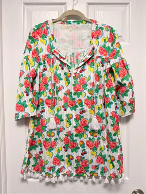 ROLLER RABBIT Ponderosa Nattie Tunic Mini Dress Cover‎ Up Small thumbnail 2