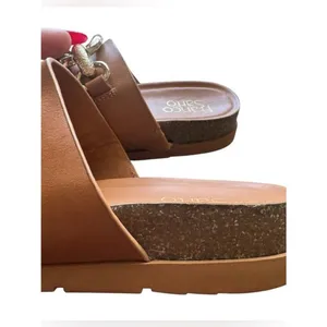 Franco Sarto Brielle Wedge Thong Sandals Women’s Size 7.5 Tan Leather thumbnail 3