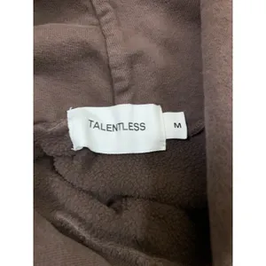 Talentless Brown Fleece Pullover Hoodie Minimalist Streetwear‎ Unisex Medium thumbnail 5