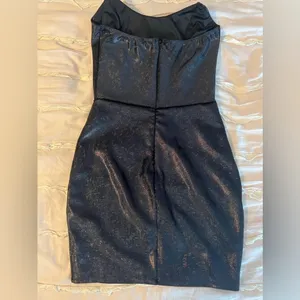 Lucy in the Sky NWOT Maclaine Edge Dress in Black Iridescent XS thumbnail 2