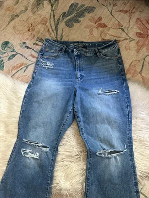 AMERICAN EAGLE Curvy Super High Rise Flare Jean thumbnail 4