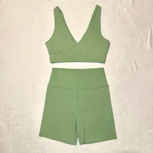 DAILY DRILLS Mint Athletic Go! Sports Bra and Shortie Shorts Set size Small thumbnail 3