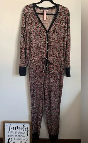 Victoria’s Secret leopard print onesie large thumbnail 1