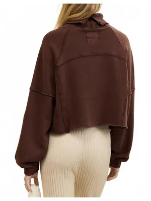 AE Aerie New Heights Turtleneck American Eagle Canyon Sun NWT XS thumbnail 4