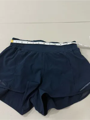 Lululemon Hotty Hot Lined Short High-Rise True Navy 4" size 4 thumbnail 8