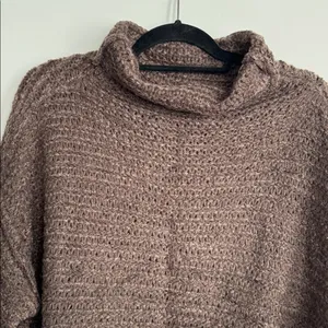 Aerie Cozy Brown Knit Sweater Size M thumbnail 2