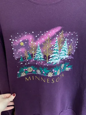 Vintage Minnesota Crewneck Purple Size XL thumbnail 4