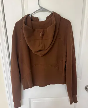Lululemon Scuba Half-Zip Hoodie M/L Roasted Brown thumbnail 4