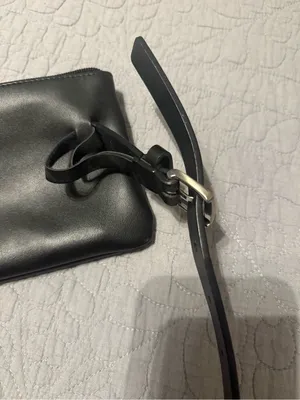 Calvin Klein Black Leather belt bag thumbnail 4